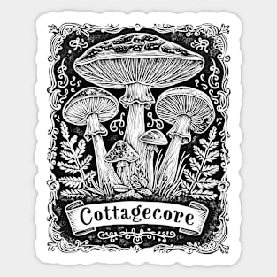 Cottagecore Mushrooms Sticker